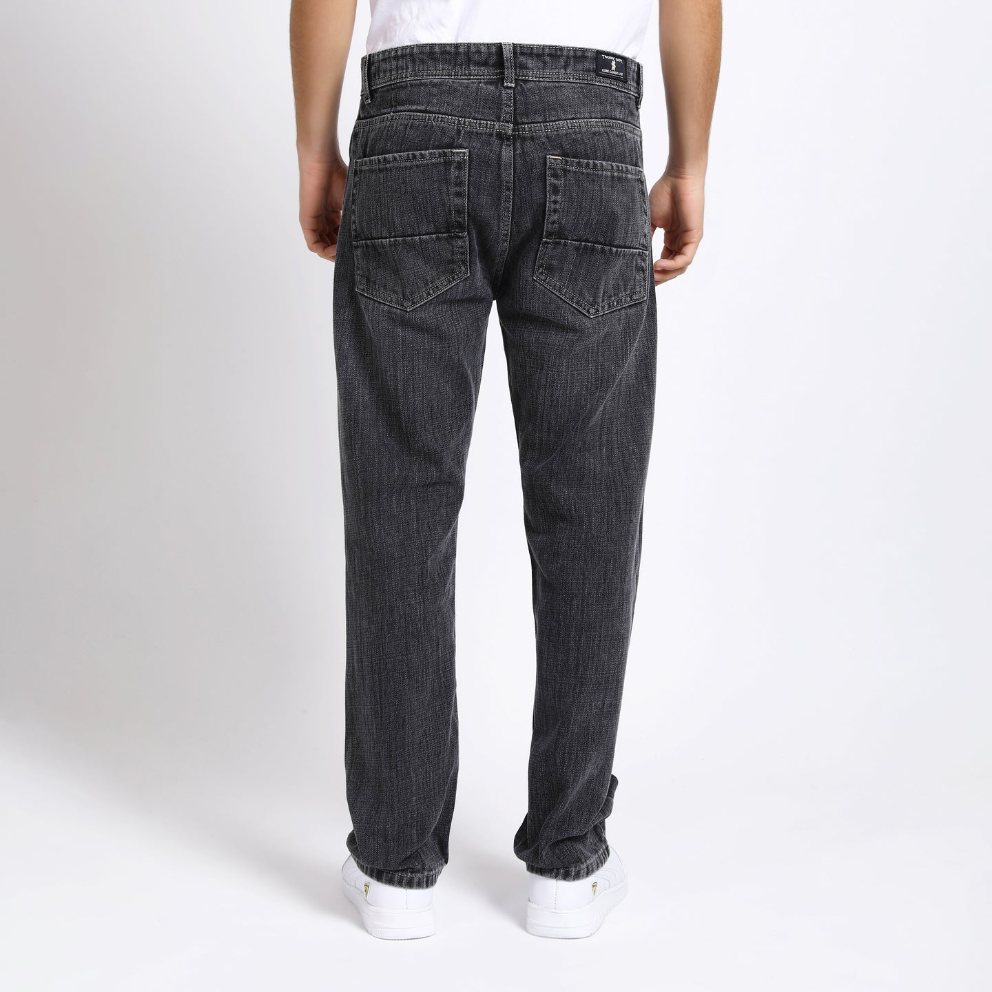 DARK GREY BAGGY FIT JEAN TEDDY 4753-1